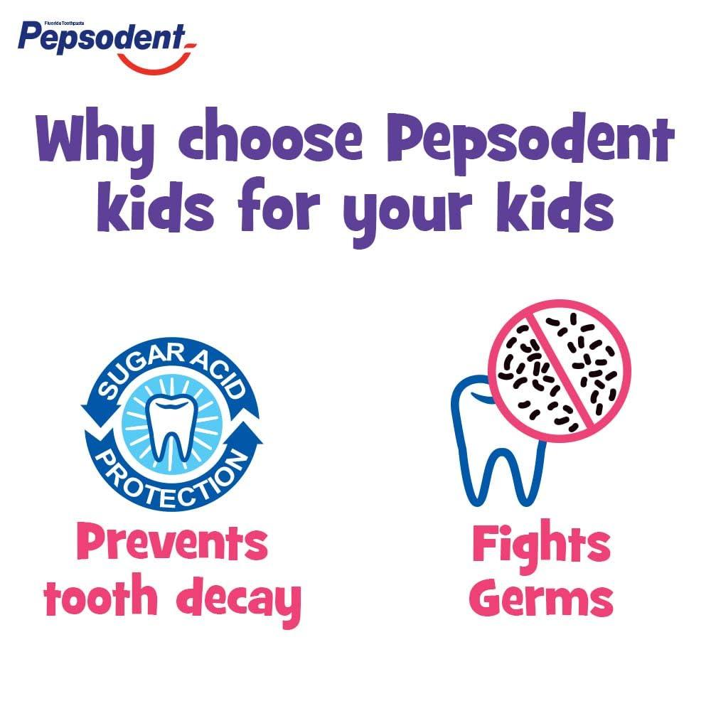 Pepsodent Pepsodent Kids Healthy Teeth Toothpaste Strawberry, 45 G (Pack Of 5)