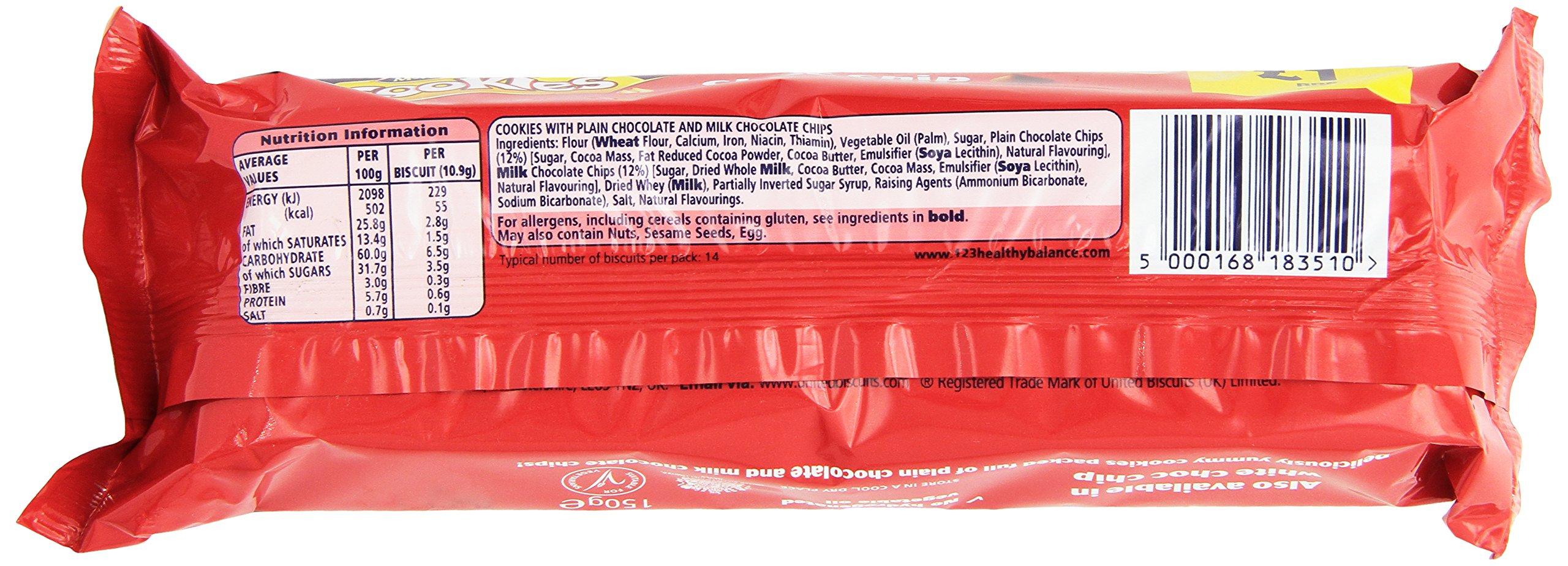 McVities Mcvities Choc Chip Cookies 150g