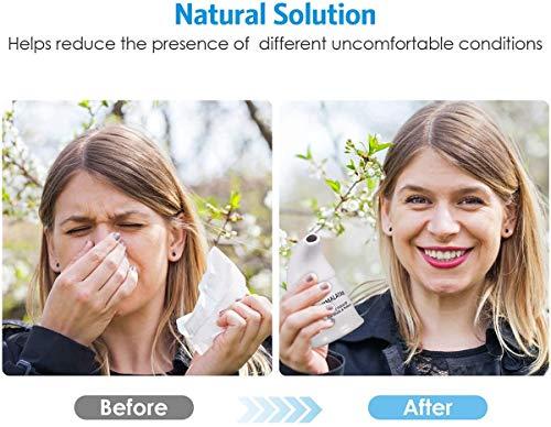 Green Home Himalayan Salt Inhaler & 180g Pink Salt, Crystal Salt, Refillable Salt Inhaler- All-Natural Respiratory Aid, Salt Therapy Pocket Inhaler for Health and Wellness-White