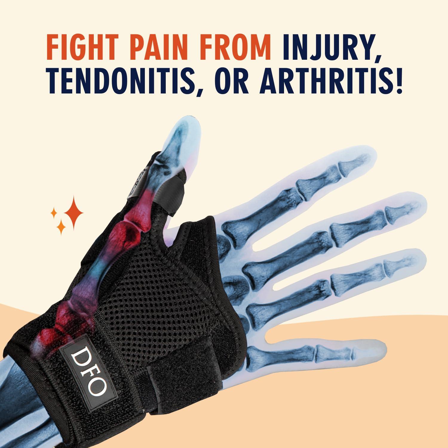 Dr. Frederick\'s Original Dr. Frederick\'s Original Copper Thumb Brace - 1 Brace - CMC Spica Splint for De Quervains Tendonitis, Arthritis, Injury, Pain Relief - Thumb Wrist Stabilization - Left or Right Hand - Fits Men and Women