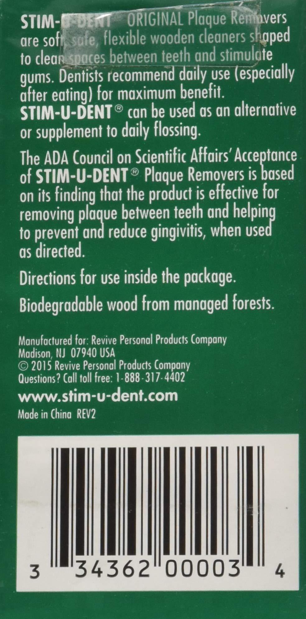 Stim-U-Dent Stim-U-Dent Stim-U-Dent Plaque Removers Mint Mint 100 each (Pack of 2)