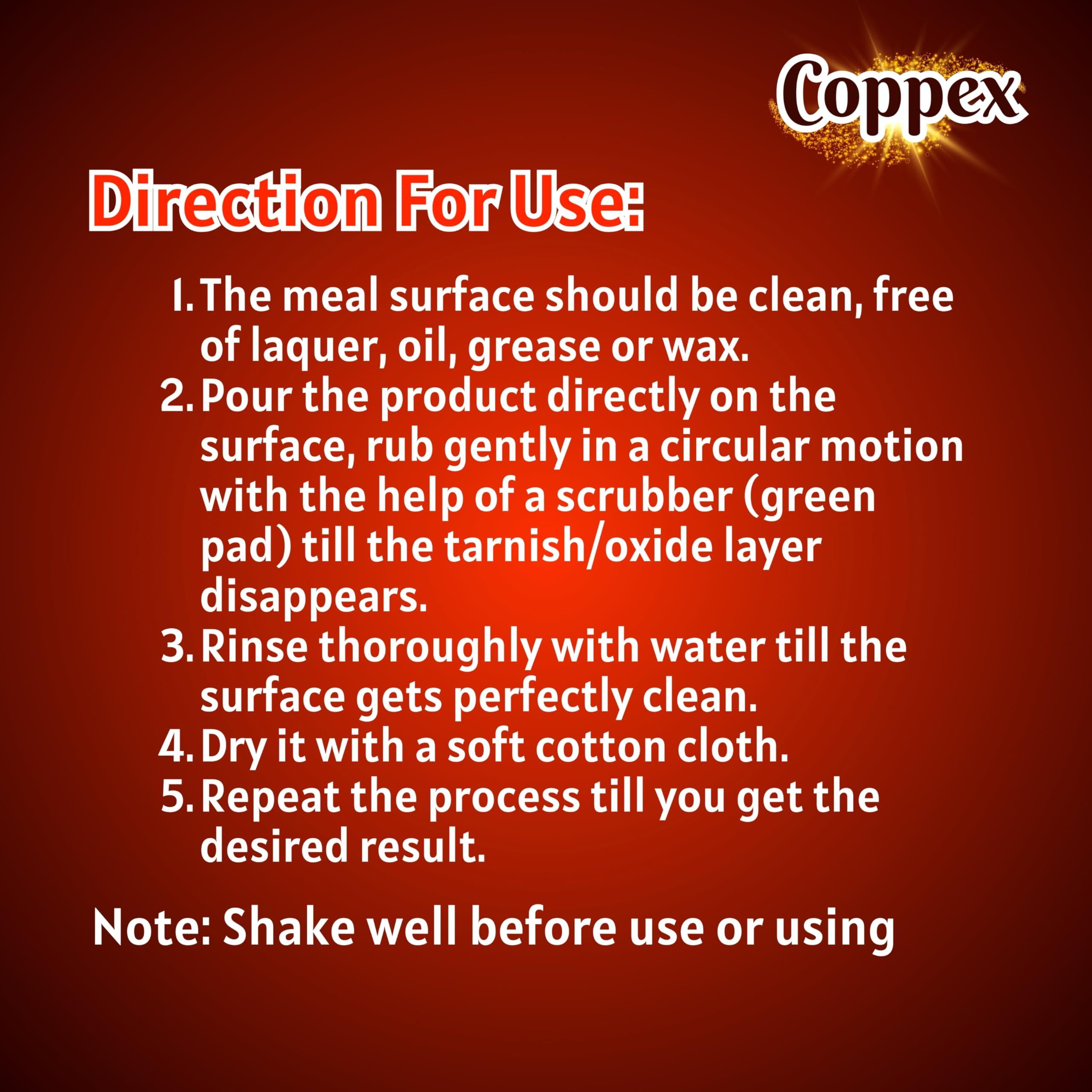 Generic Spotless 200ml Coppex Complete Clean: Copper, Brass & Silver Cleaner with Fresh Dishwasher Gel Combo (Dishwasher gel + Coppex copper,brass & silver cleaner)