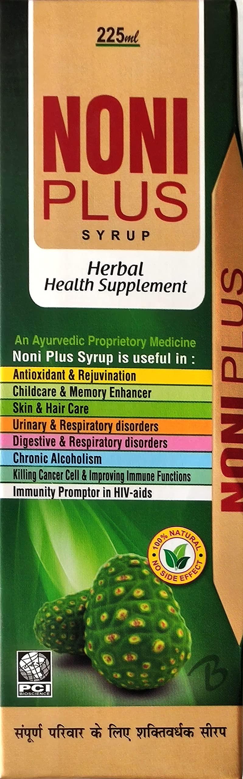 Medwin Pharmatech NONI PLUS SYRUP | NATURAL IMMUNITY BOOSTER | WITH BENIFITS OF PANCHA TULSI