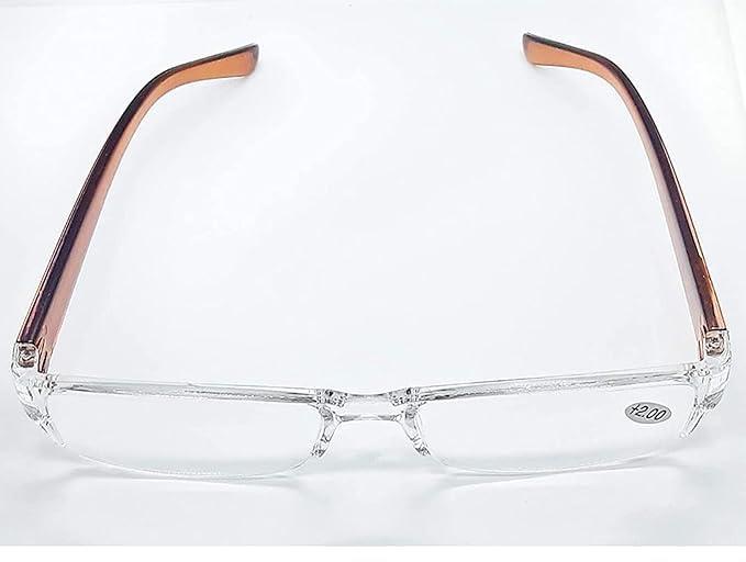 I-CARE OPTICALS I-CARE OPTICALS Rimless Reading Glasses Men And Women Near Vision Regular Light Weight Small Size +2.25 Brown