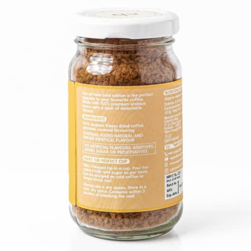 Country Bean Country Bean Caramel Instant Coffee Powder 50 G | 100% Arabica, Freeze-dried, Flavoured coffee | No Added Sugar | Makes 25 Cups