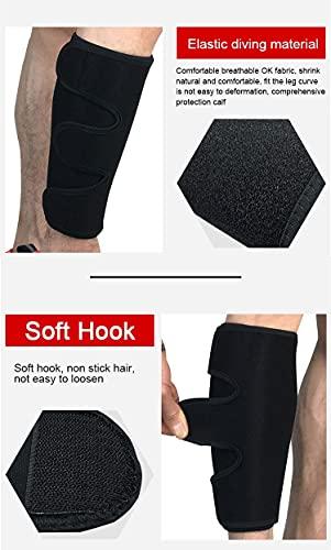 FAVIO FAVIO Adjustable Calf Shin Brace Splint Support for Pain Relief from Calf Injury, Shin Splints Treatment, Sprains, Running, Sports, Recovery Calf Sleeve for Men and Women Pain Relief (Black)