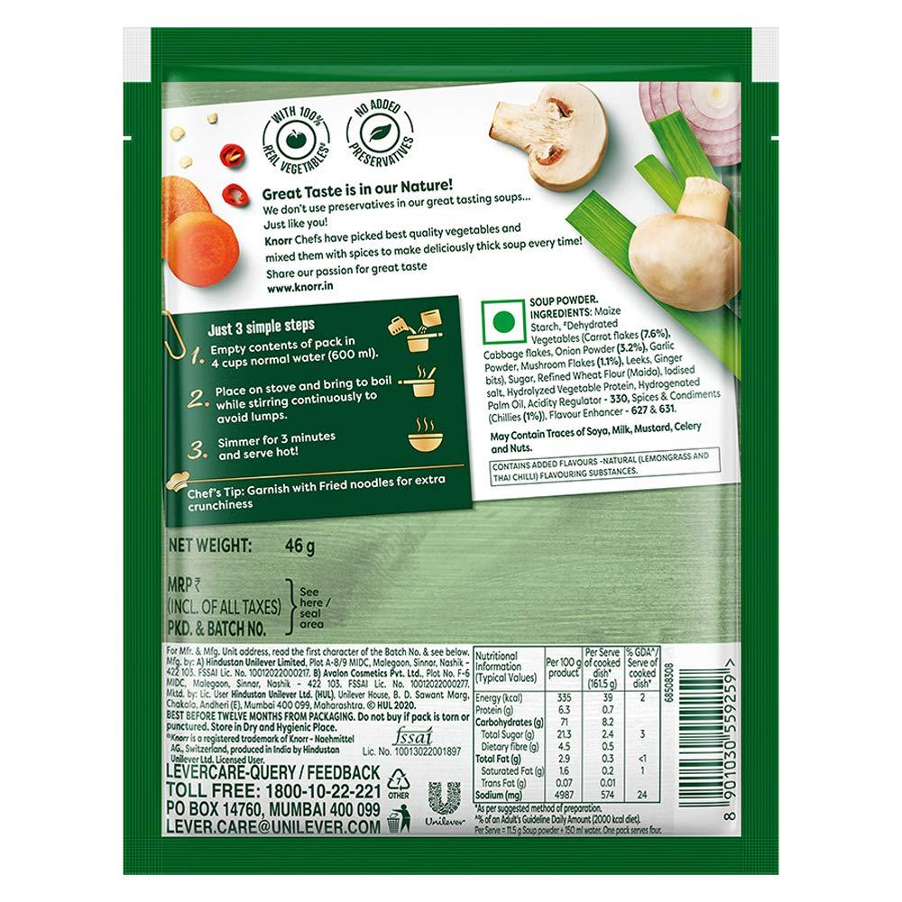 Knorr Knorr International Thai Vegetable Soup Pouch, 46 g