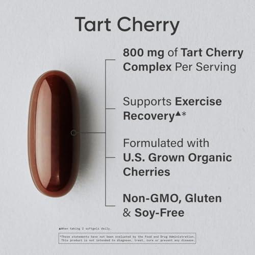Sports Research Sports Research Tart Cherry Concentrate With Antioxidants & Flavonoids - 60 Liquid Softgels