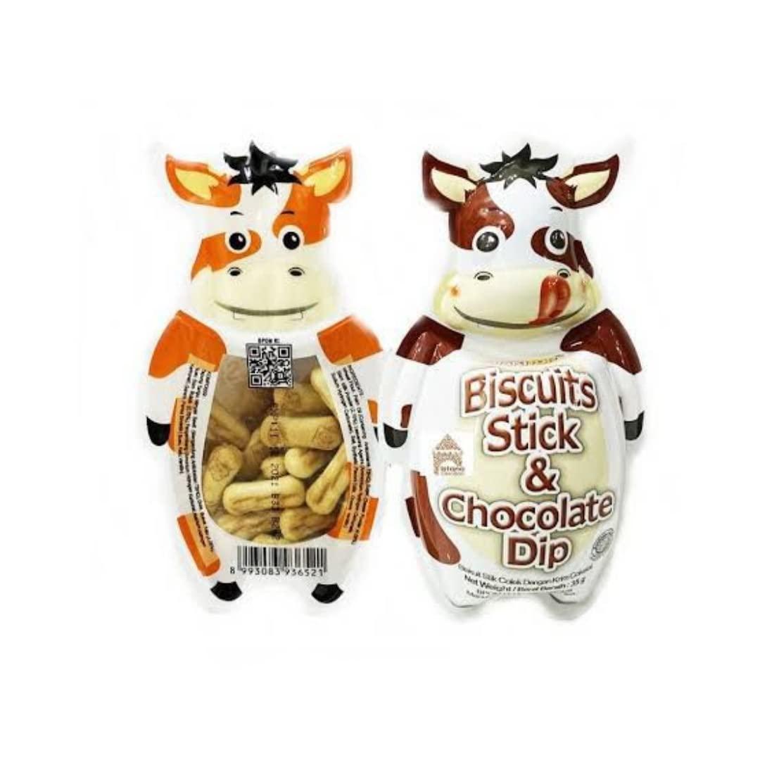 Esnext BISKITOP Biscuits Stick & Chocolate Dip (1 Box x 15 Pcs)