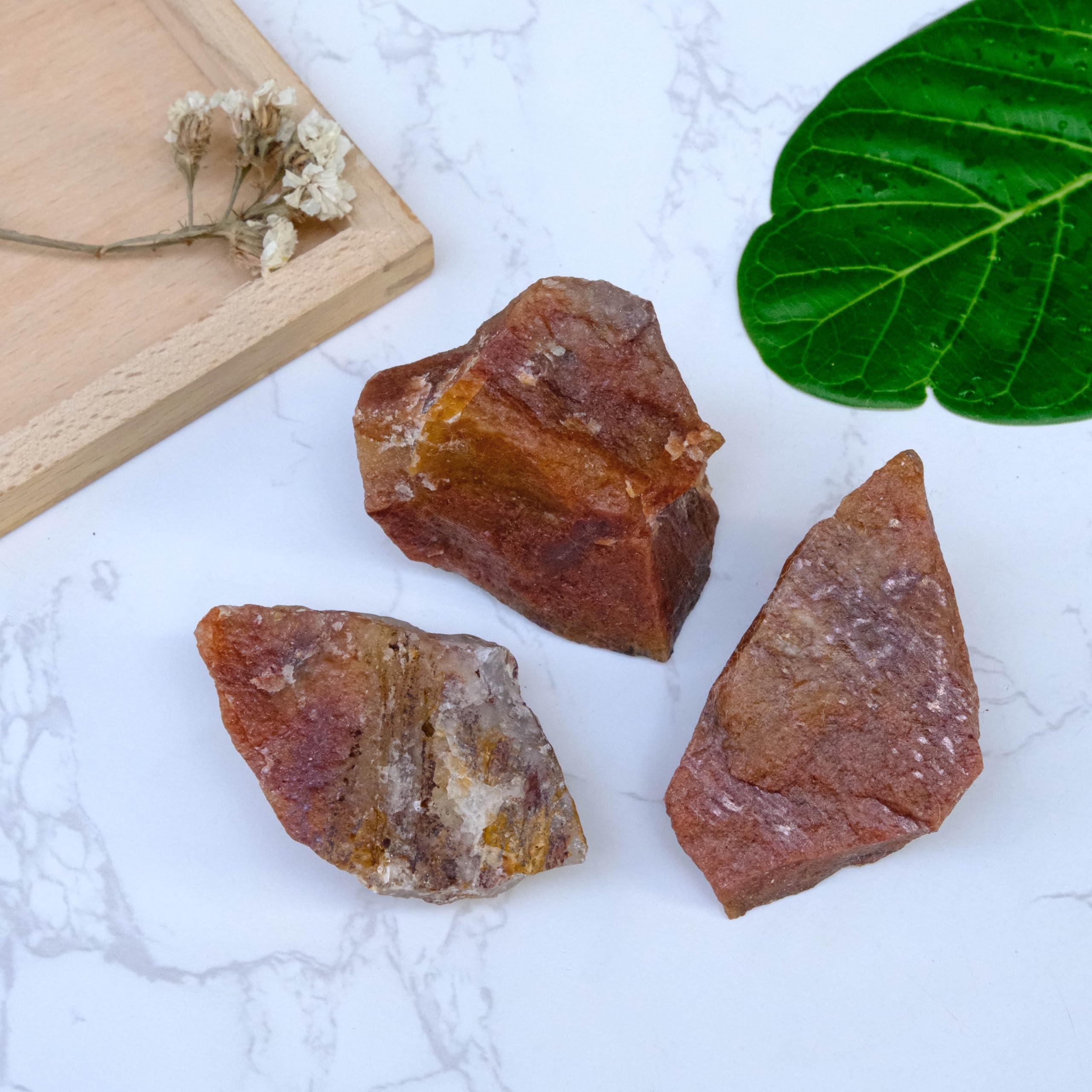 Healings4u Healings4u Raw Rough Stone Red Aventurine 50 gm Natural Healing Crystal Chakra Balancing Vastu Stone