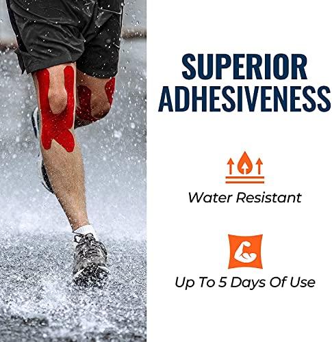 XIVUMN XIVUMN Kinesiology Tape Athletic Elastic Kneepad Muscle Tape Waterproof Sports Tape Water Resistant Tape for Joints Support and Comfort Knee Taping for Sport Activities(Color : Assorted) (3)