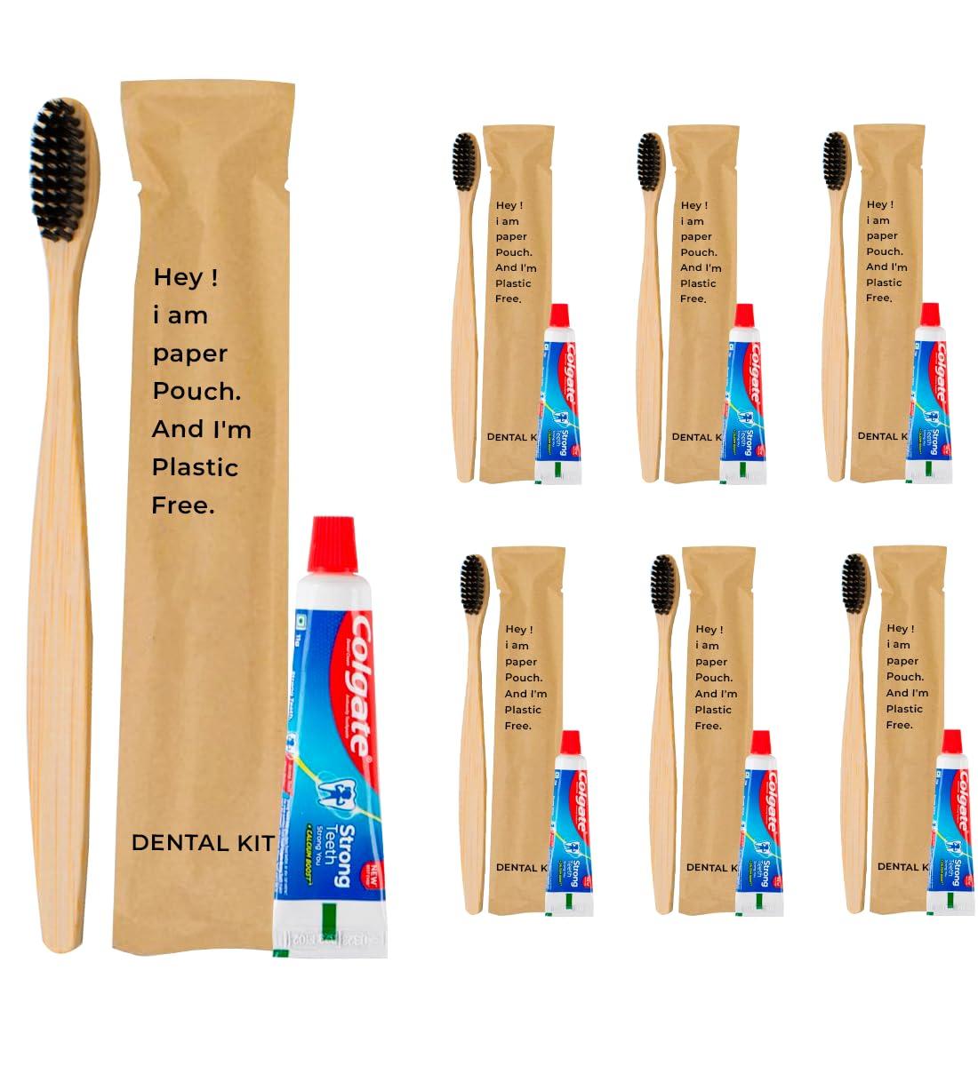 clayherbs Clayherbs Hotel Accessories,Hotel Kit,Guest Room Amenities,Marriage Guest Toiletry Kit Hospital Kit (1 Toothbrush & 1 Toothpaste 10g) Hotel Dental Kit (1 Toothbrush & 1 Toothpaste 10g (50 Set))