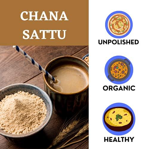 PITAAMAH Organic Chana Sattu | 2kg | Nalanda Sattu | Hand Roasted & Stone Ground | Gluten-Free | High Protein | Directly from Bihar Farmers