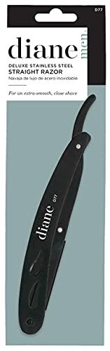 Diane Diane Professional Straight Edge Shaving Razor, Black, 0.15 lb