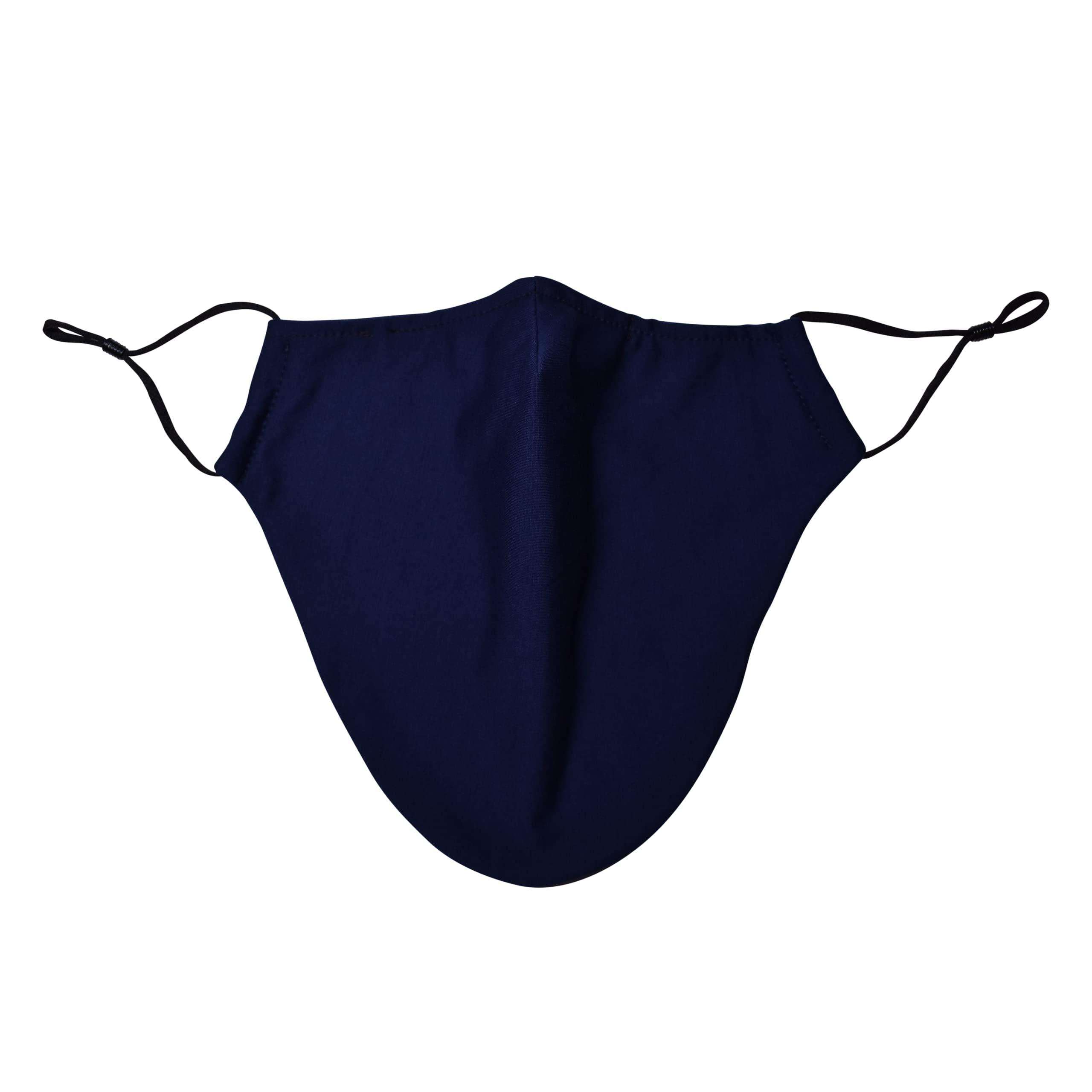 KT Valley Company Beard Face Mask for Men with a Beard, Bearded Men Face Mask, Reusable and Comfortable Beard Mask (Navy Blue)