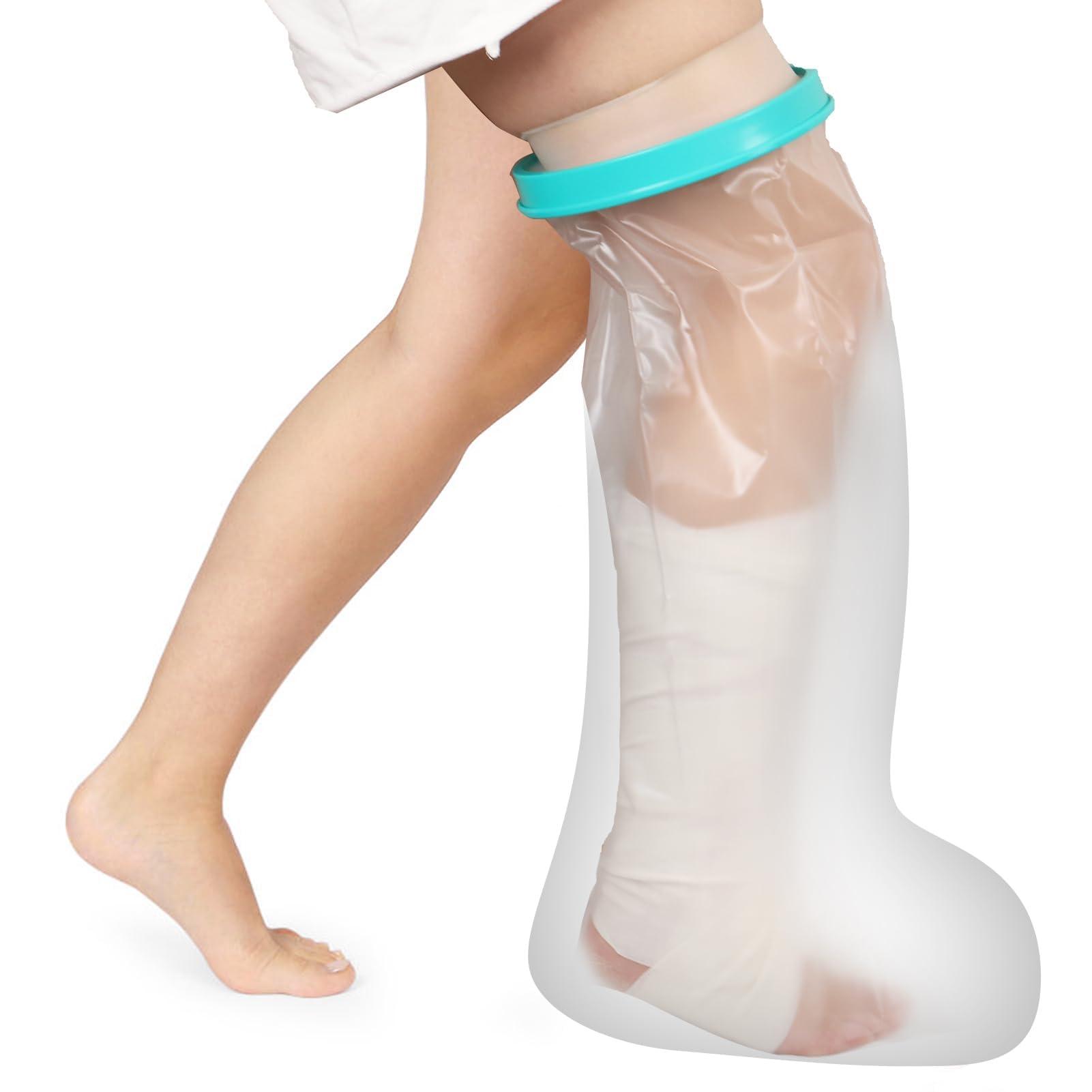 CIVJET CIVJET Waterproof Cast Covers for Shower Leg, Extra Large Watertight Foot Protector Cover, Broken Foot, after surgery, knee scooter, Reusable, Easy to Use Protect Legs in Bath for Man,Woman
