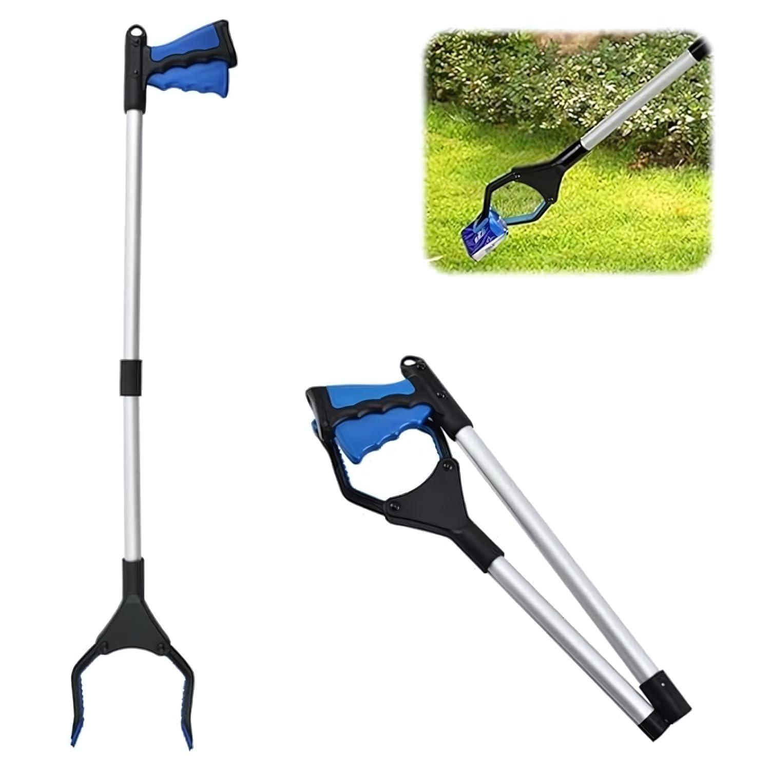 FAB TECH FAB TECH 32inch Foldable Litter Picker | Long Arm Litter Picking Equipment | Rubbish Pick Up Hand Tool Reaching Aids Grabber Tool for Elderly | Flexible,Lightweight Garbage Picker