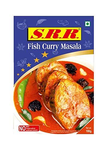 SRR SRR 2 Fish Curry and 2 Fish Fry Masala 100 Grams Each All Natural No Artificial Flavors