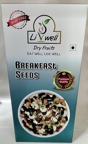 LIVWELL LIVWELL Fresh Healthy Dry Fruits & Healthy Seeds Breakfast Seeds | Healthy Nit Mix Seeds Goodness Of Cereals,Dried Fruit, Nut,Seeds & Berries (250 Gram)