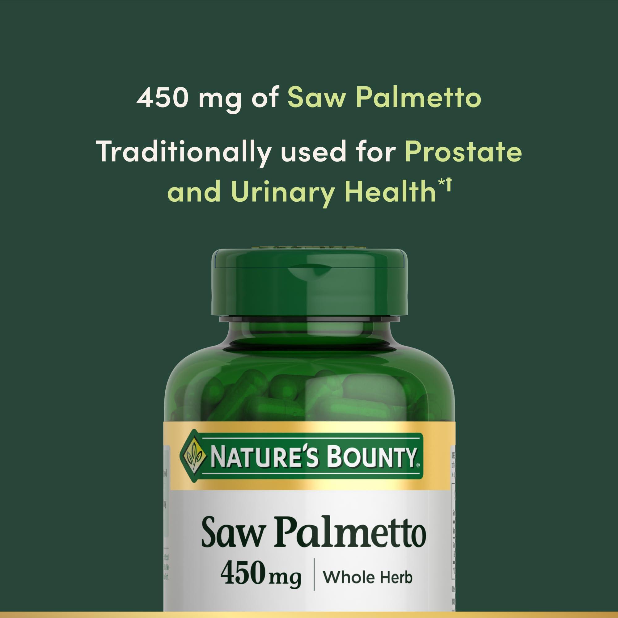 Nature's Bounty Nature's Bounty Saw Palmetto Capsules 450 mg, 250 Count
