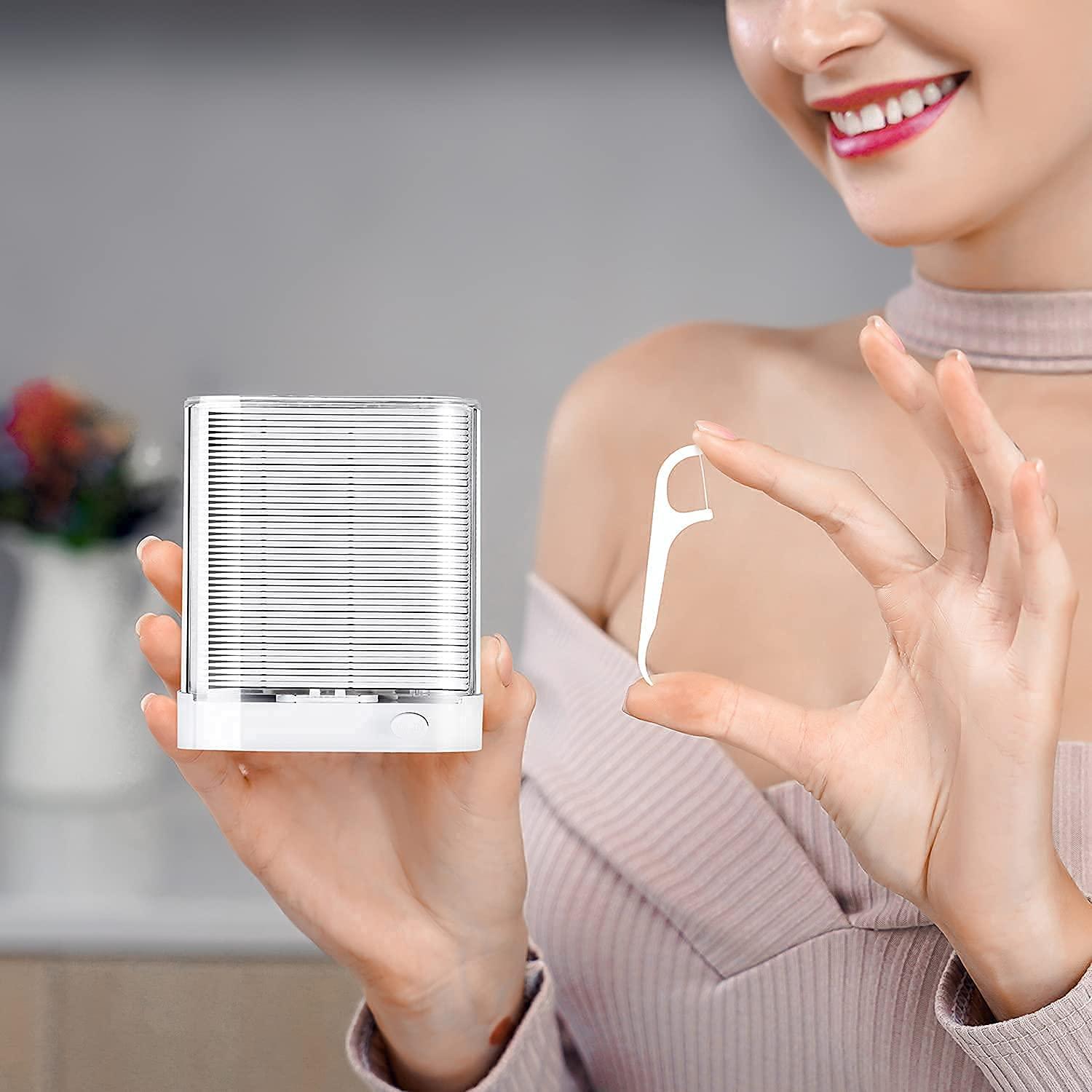 Holy rose Dental Floss Picks,Holy Rose Flossers Dispenser White with for Adults Floss Sticks 88 Count,High Toughness,Container Flossing Storage Neatly,No Fragrance Smell,Cleaning Teeth More Hygienic.