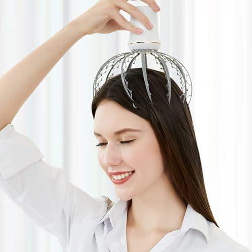 BLURISM BLURISM Electric Head Massager, Head Massage Spider, Scalp Massage Brush with 12 Claws, Rechargeable, Vibrating Head Massager to Relieve Stress