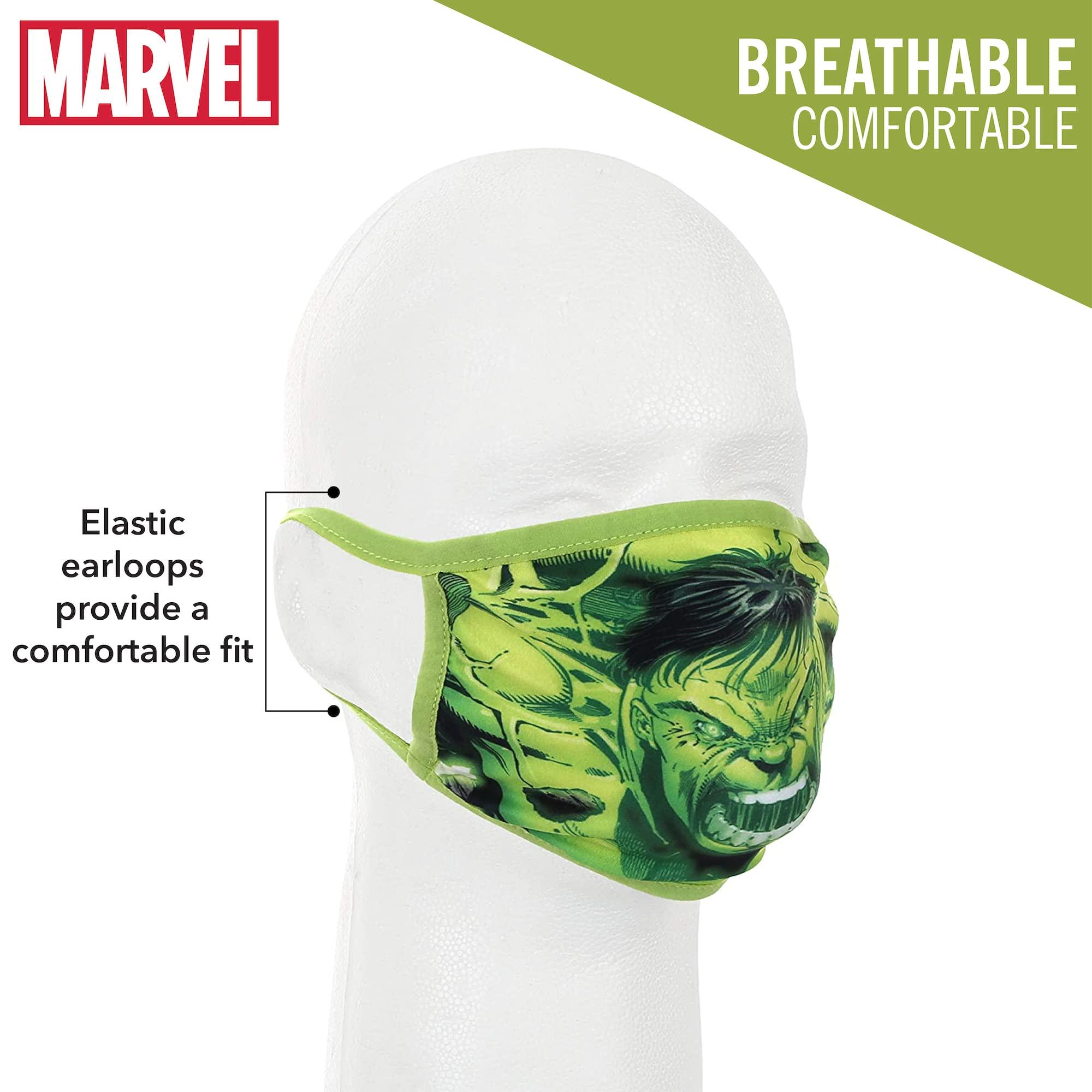 Marvel Marvels Hulk Gathered Face Cover Adult