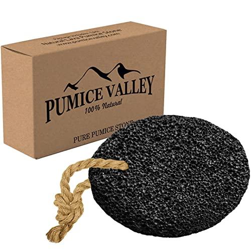 Pumice Valley Black : Pumice Valley - Natural Lava Pumice Stone Black - Callus Remover for Feet Heels and Palm - Pedicure Exfoliation Tool - Remover Toxins - Corn Remover for Foot - Dry Dead Skin Scrub - Health Foot Care