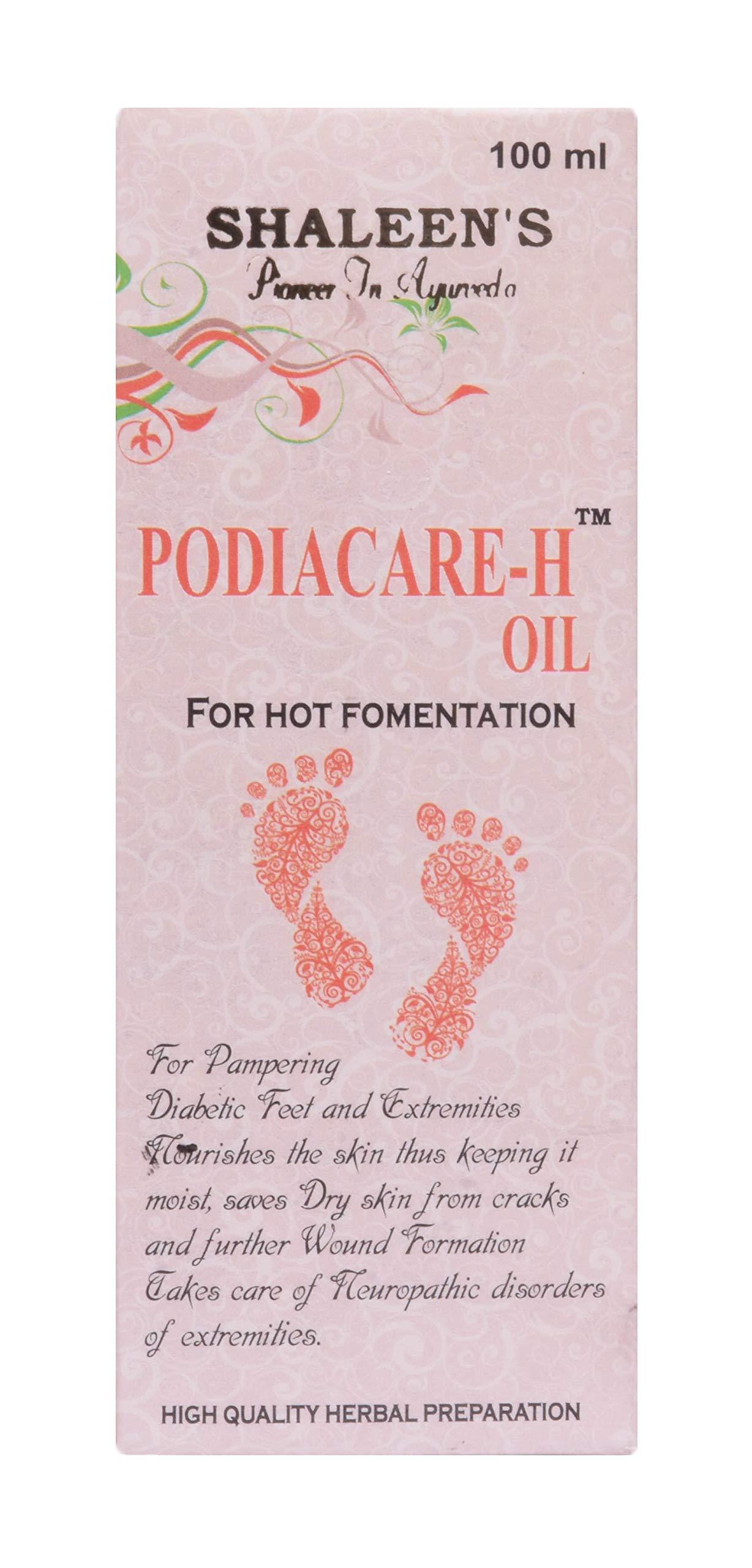SHALEEN PHARMACEUTICALS Podiacare-H Oil - Foot Care Oil for Hot Fomentation | Useful for Healing Minor Cuts, Dryness of the Feet & Tones Up the Nerves | Heals the minor injuries of the Foot