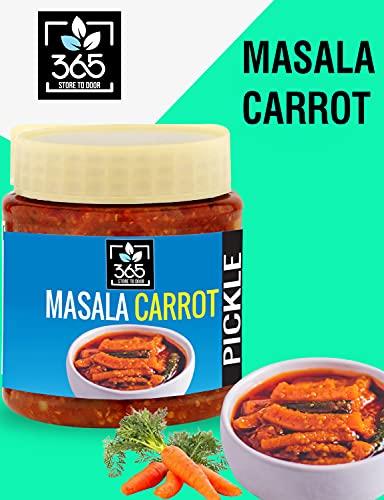365 STORE TO DOOR 365 STORE TO DOOR Masala Carrot Pickle, 750g | Gajar Ka Achaar | Traditional Punjabi Flavor, Tasty & Spicy | Homemade, Low Sugar, No Preservatives, No Oil | 100% Pure & Hygiene | Ready to Eat