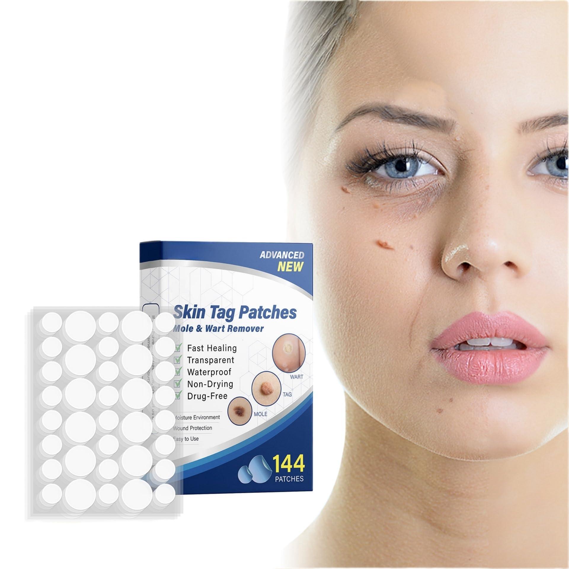 ATORSE ATORSE Wart Stickers 144 Patches Wart-Removing Sticker Corn Removal Patches, Safe and Gentle on Skin, Wart Removal for Face, Hands, Feet, and Body, Fast-Acting Non-Irritating