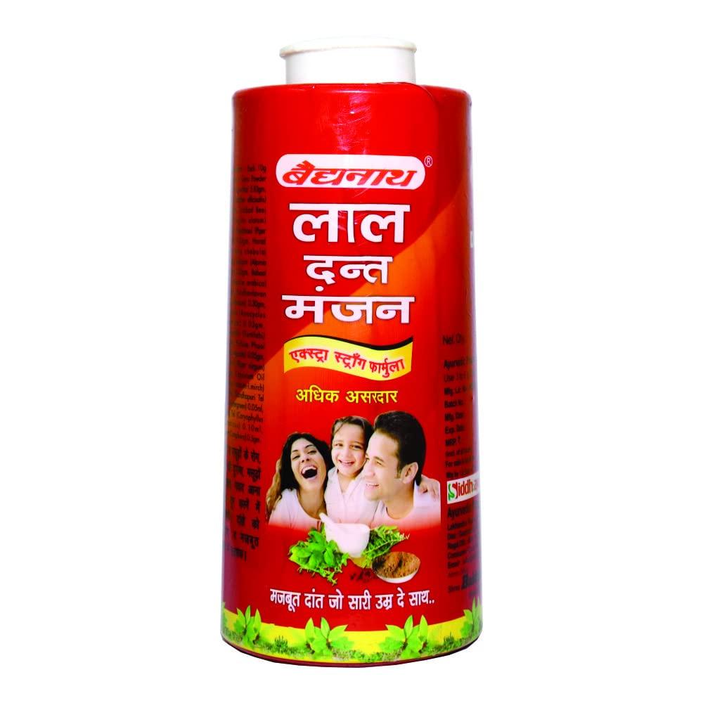 Baidyanath Baidyanath Lal Dant Manjan Powder- 200 Gm (Pack Of 3)
