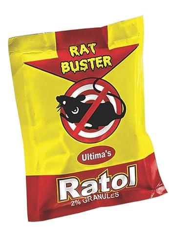Ultima\'s Ultima\'s Ratol - Rat Buster | Recommended for Mouse Control of Rodents/Mice/Rats | Pre-Baited | Easy to use | A++ Grade, 50g (pack of 10)