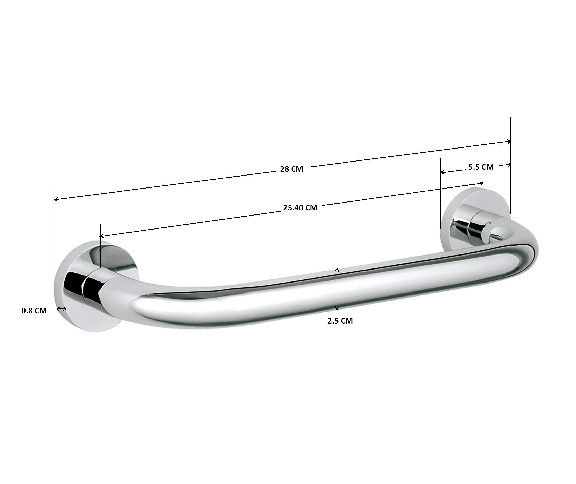 Valent Valent Fortune Stainless Steel Grab Bar Handle (10- inches)