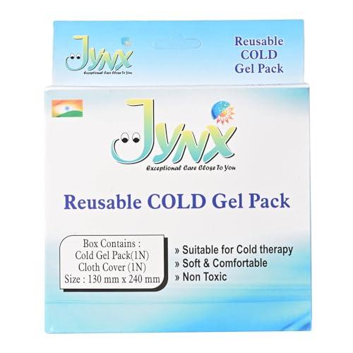 JYNX JYNX Reusable Cold Gel Pack for Effective Pain Relief and Comfort Versatile and Convenient Cooling Therapy Solution for Aches and Discomfort, Pack of 2 (Medium (130mm*240mm))
