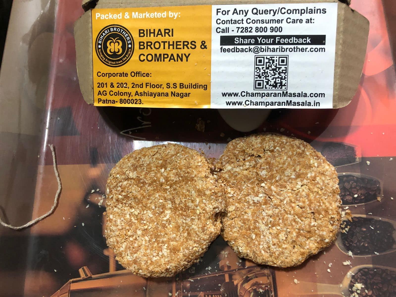 Bihari Brothers Tilkut Gaya Sweets Bihar 500 Grams 10 PIECES - Gur By BihariBrothers Sri Ram Tilkut Bhandar