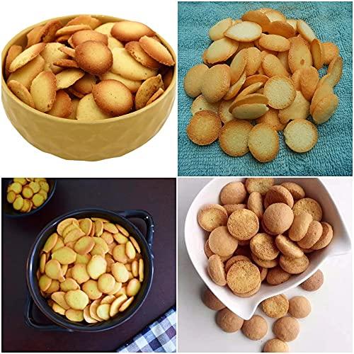 3 In 1 Egg Drop biscuits | Mutta biscuits | Bean biscuits | Coin biscuit | Baby biscuit | Button biscuit - 400 Gram image-1