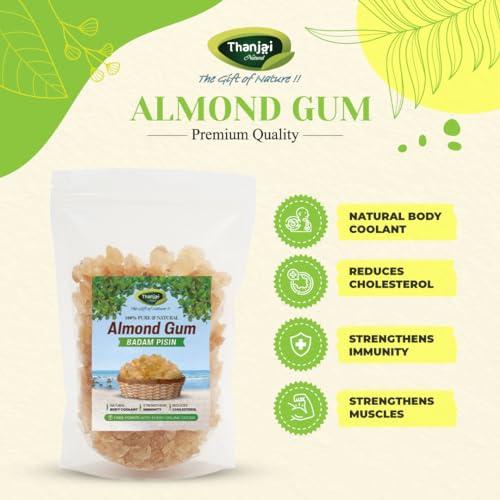 Thanjai Natural Thanjai Natural Almond Gum 250 Grams Badam Pisin Badam Gum Best First Quality Pure, Natural