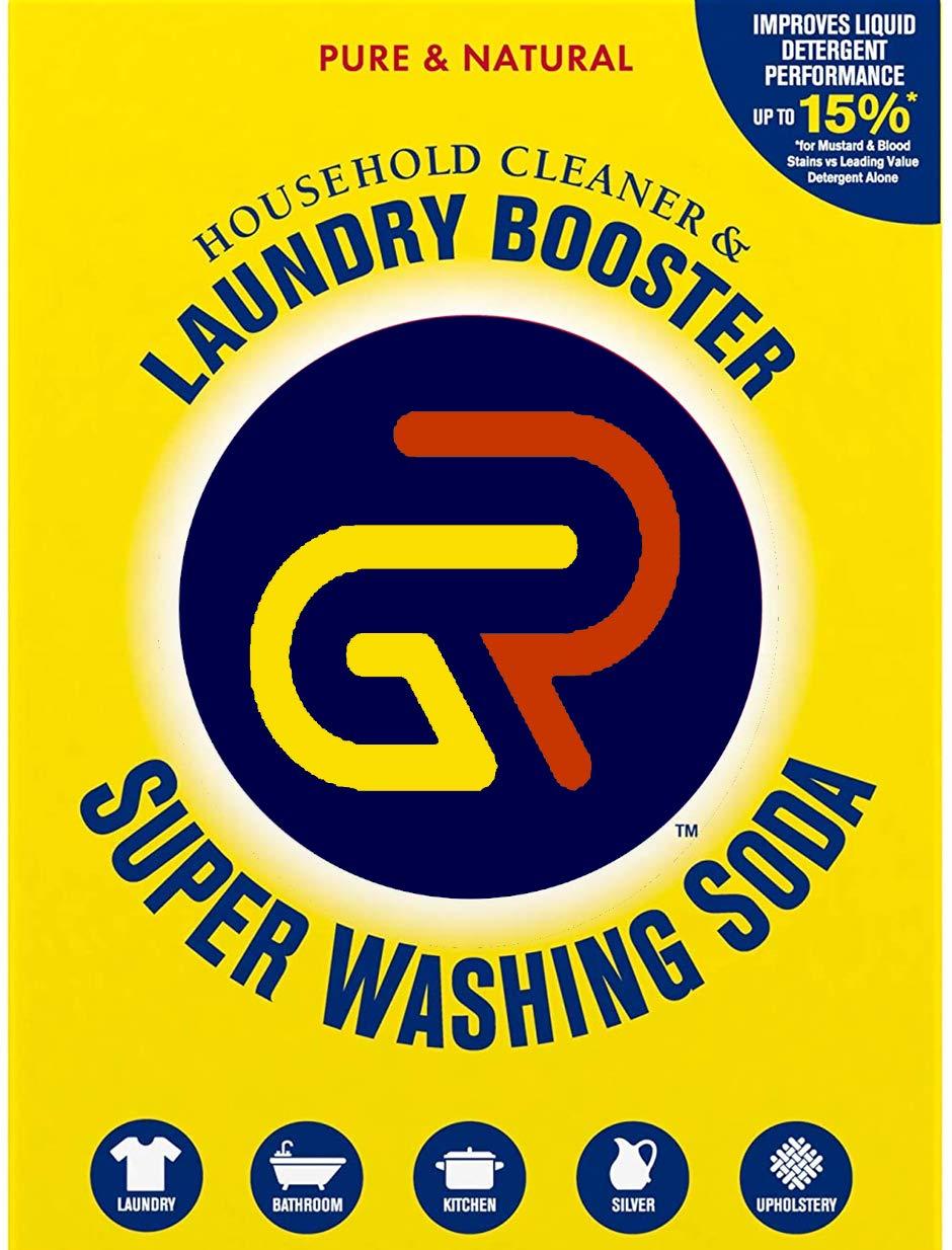 GR GR Super Washing Soda Detergent Booster & Household Cleaner (1960 GRAMS)