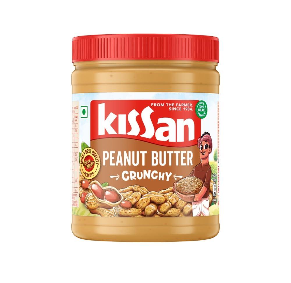 Kissan Kissan Crunchy Peanut Butter | High Protein | With Perfectly Roasted Peanuts | Naturally Gluten Free, 920 g