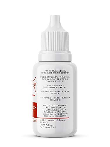 BAKE KING BAKE KING Butterscotch Flavour 30ML Essence for Baking Cakes, Jams, Jelies, Cookies, Ice Creams and Puddings Liquid Food Essence for Cake Making (Butterscotch Flavour 30ml)