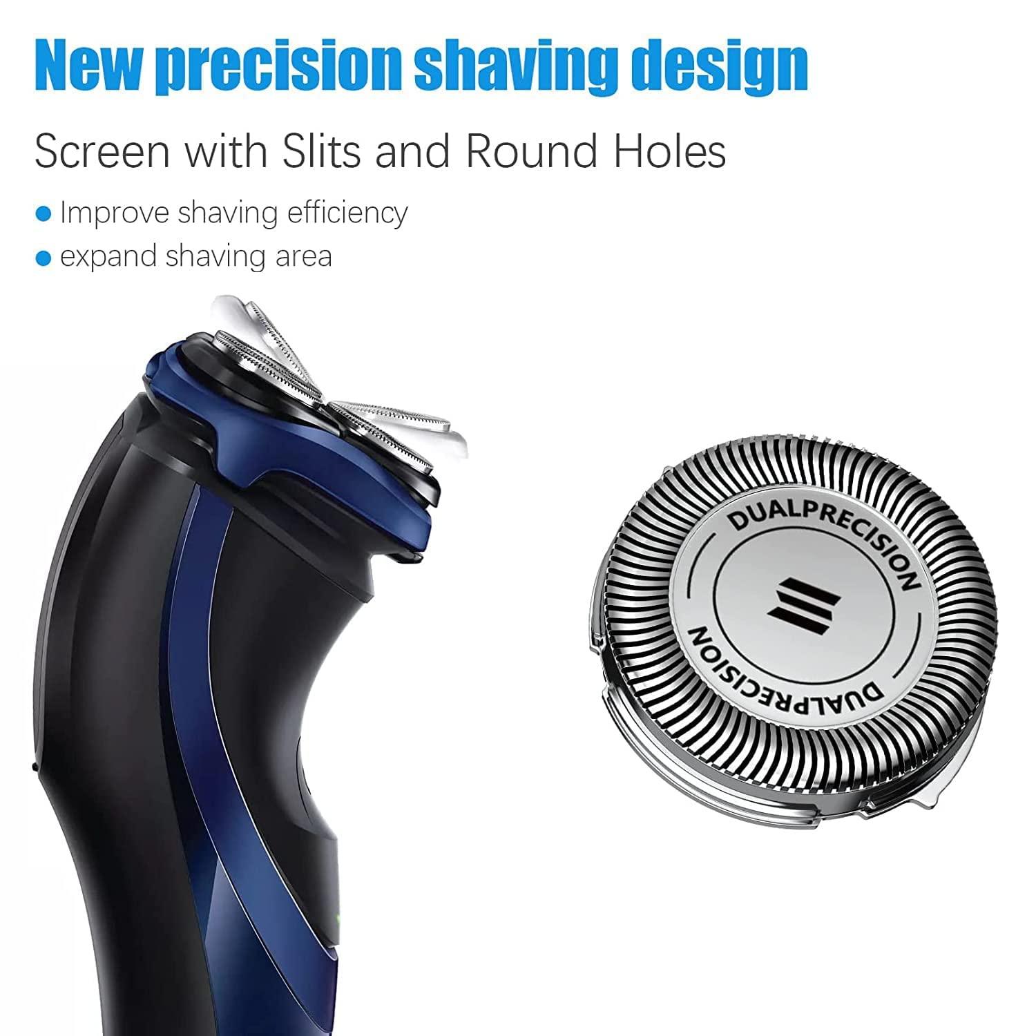 Scout Scout HQ8 Replacement Heads for Philips Norelco Aquatec Shavers, 7140XL,7145XL,7150X,7180XL,7183XL, OEM HQ8 Blades Upgraded, Philips Norelco Electric Shaver Replacement Hq8505 Blades 3Pack