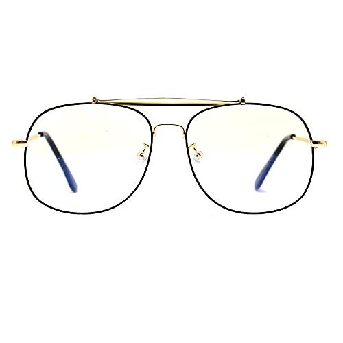 Peter Jones Peter Jones Square Medium Computer Glasses for Men Women with Zero Power Blue Light Blocking Lenses (SIZE MEDIUM) AG231