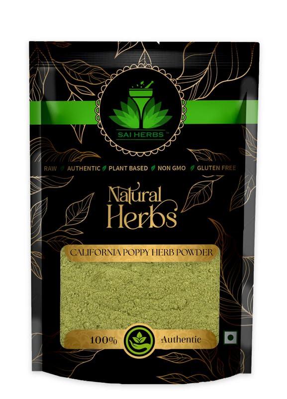 SAI HERBS SAI HERBS California Poppy Herb Powder - Eschscholzia Californica Powder - Pure & Natural (25 Grams)