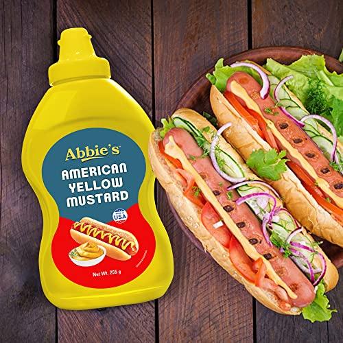Abbie's Abbie's Squeeze Yellow Mustard 652 g (Pack of 255 g and 397g ,1 unit each), Product of USA