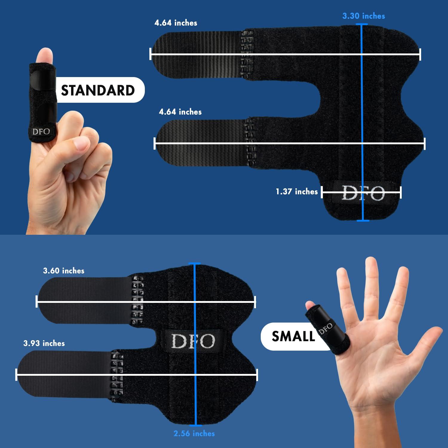 Dr. Frederick\'s Original Dr. Frederick\'s Original Trigger Finger Splint - 2 Pieces - Doctor-Developed Design Fits Index Finger - Middle Finger - Ring Finger