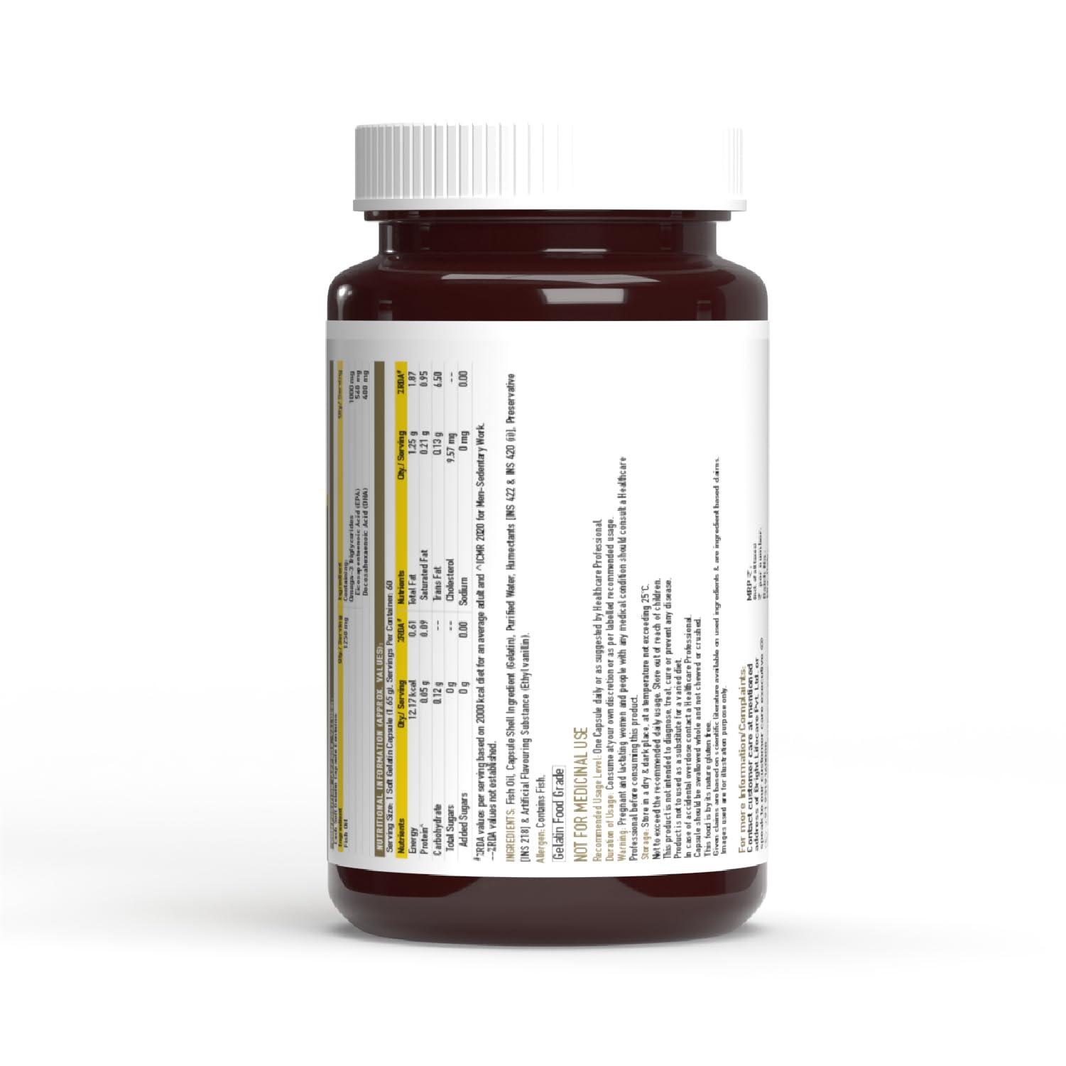 TrueBasics TrueBasics Advanced Multivitamin For Men & Women (60 Tablets) & Omega 3 Fish Oil (60 Capsules) | Combo Pack