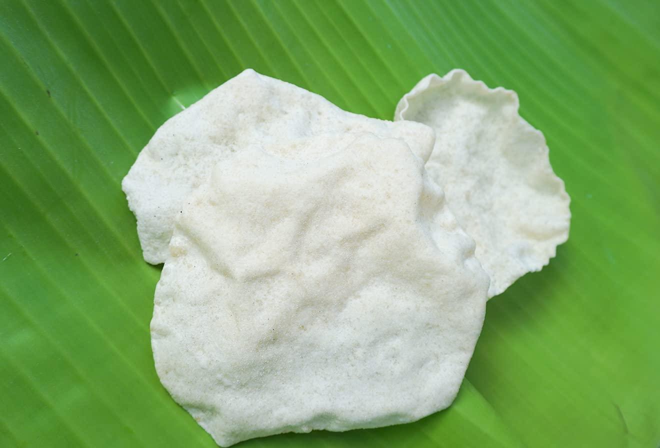 MADURAI MEENAKSHI MADURAI MEENAKSHI Appalam Papadam | South Indian Papad | Madurai Plain Rice & Urid Happala,(size No.4, 250gm x 2)Traditional Homemade / Papad/ Appalam /Papad Plain Indian Papad /Madurai Happala South Indian Papad Papadam Snack for Meals