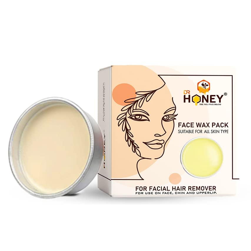DR HONEY DR HONEY white chocolate face wax 80 gram suitable for all skin type for use on face chin and upper lip peel of wax