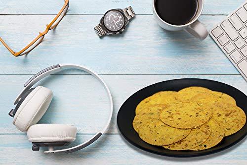 Gagan Enterprise Gagan Enterprise Desi Tortillas, Tera Mera-100g & Bhel Masala Flavor-125g,Roasted Diet Snack, Zero Trans Fat Khakhra, Puffed Rice Snack, No Cholesterol, Multigrain Chips, Pack of 2(one of Each)